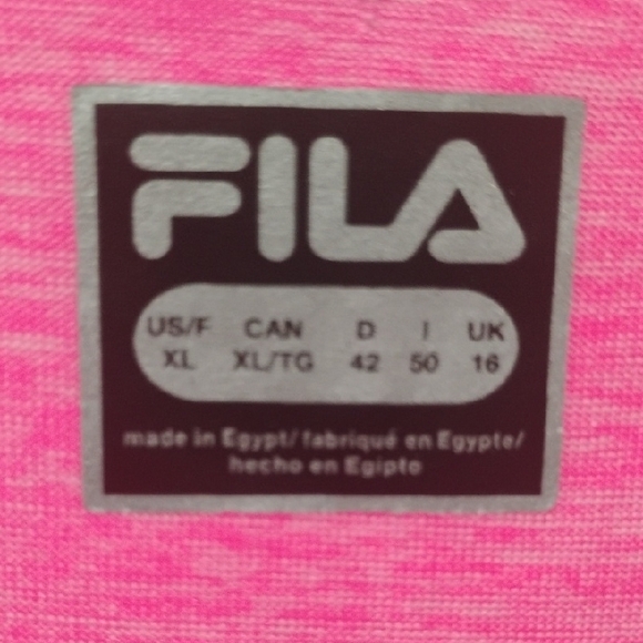Fila Neon Pink Racerback Tank - Picture 2 of 5